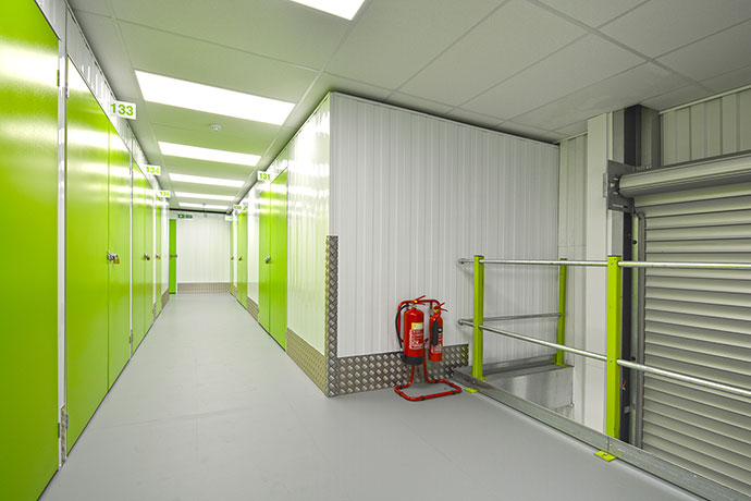 Inside area of Key2Space showcasing the self storage secure units.